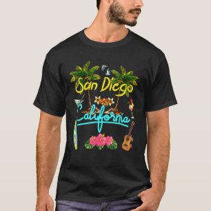 San Diego California Beach Summer Palm Sun Set Pal T-Shirt