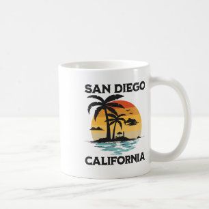 San Diego California Beach Surf Summer Vacation Vi Coffee Mug