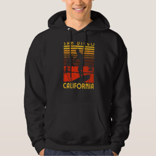 San Diego California Beach Surf Summer Vacation Vi Hoodie