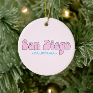 San Diego California Ceramic Ornament