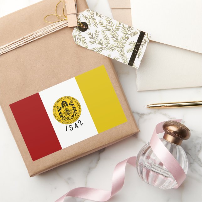 San Diego (California) City flag Rectangular Sticker (Gifting)