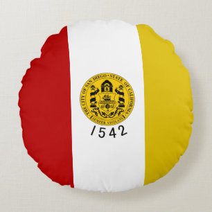 San Diego (California) City flag  Round Cushion