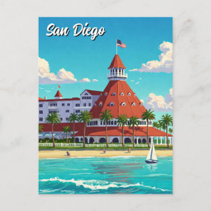San Diego California Coronado Hotel Postcard