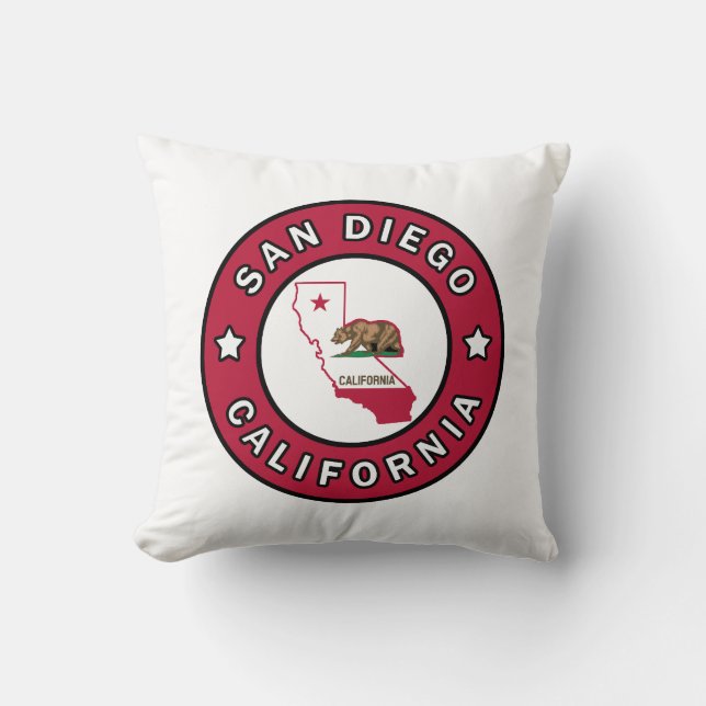 San Diego California Cushion (Front)
