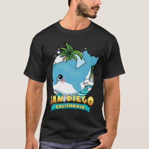 SAN DIEGO CALIFORNIA Cute Baby Dolphin Beach Souve T-Shirt