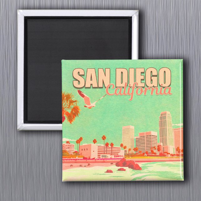 San Diego California Downtown Souvenirs 1950s Magnet (Creator Uploaded)