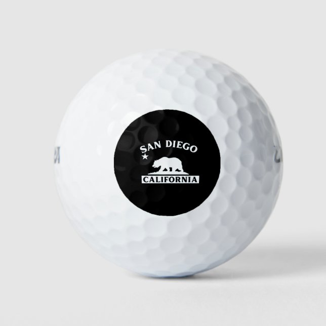 San Diego California Golf Balls (Front)