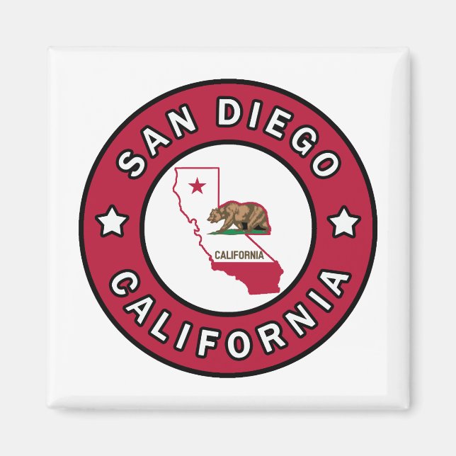 San Diego California Magnet (Front)