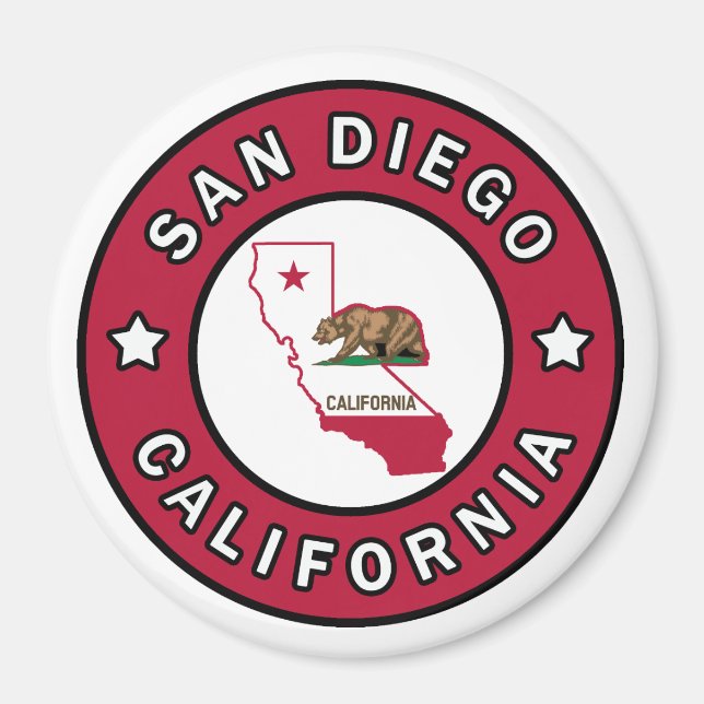 San Diego California Magnet (Front)
