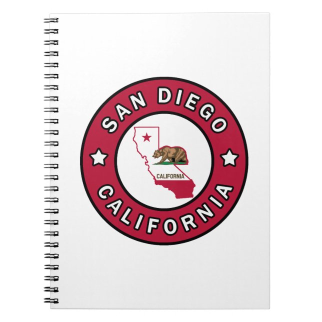 San Diego California Notebook (Front)