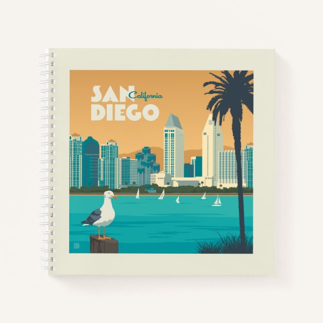 San Diego, California Notebook (Front)