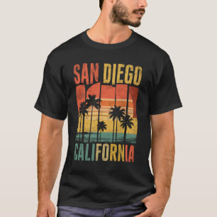 San Diego California Palm Trees Sunset Beach Vacat T-Shirt
