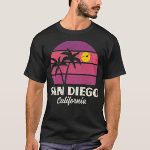 San Diego California Palms Vintage Love San Diego  T-Shirt