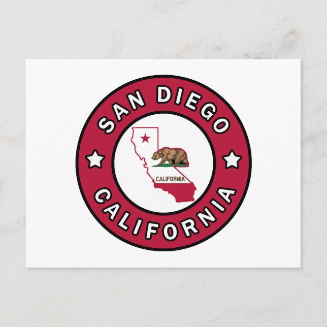 San Diego California Postcard (Front)
