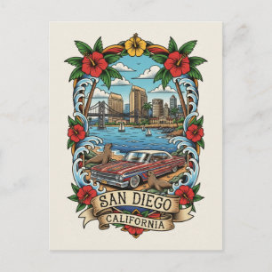 San Diego California Postcard
