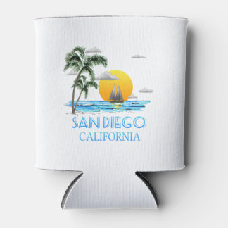 San Diego California Sailing Can Cooler