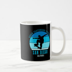 San Diego California Skateboarder Urn Skateboardin Coffee Mug
