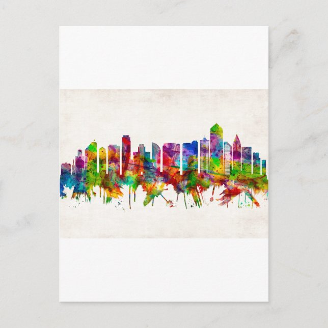 San Diego California Skyline Invitation Postcard (Front)