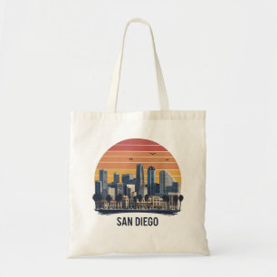 San Diego California Skyline–Modern Cityscape Art Tote Bag
