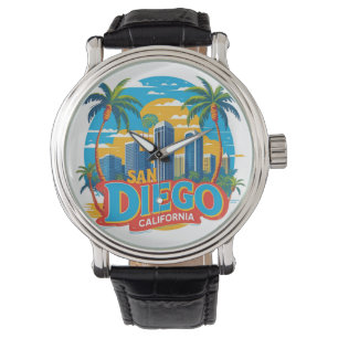 San Diego California Skyline–Modern Cityscape Art Watch