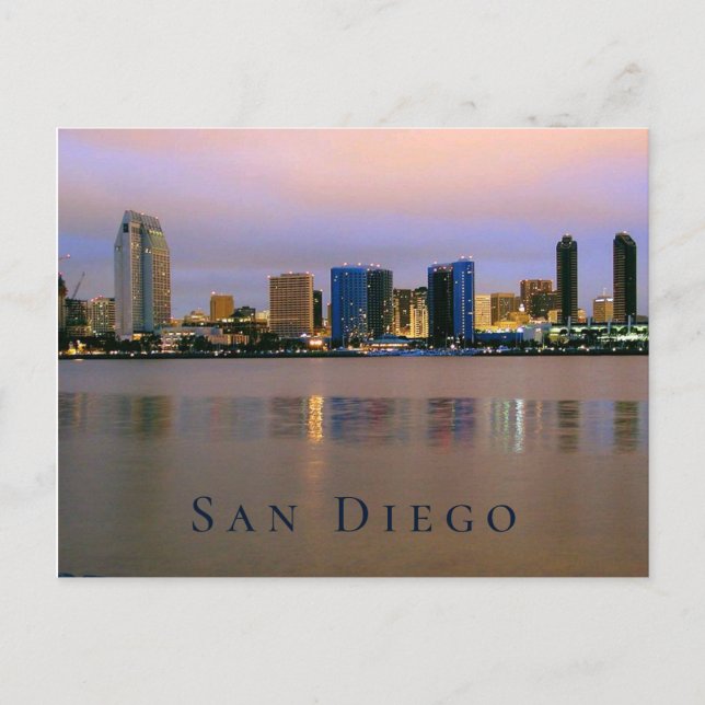San Diego , California Skyline Postcard (Front)