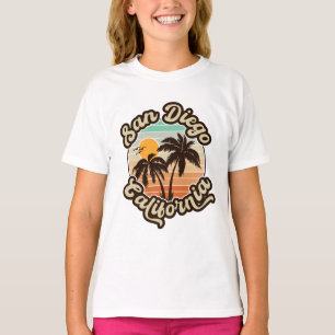 San Diego California Sunset Palm Trees Souvenirs T-Shirt