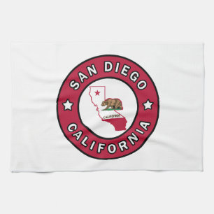 San Diego California Tea Towel