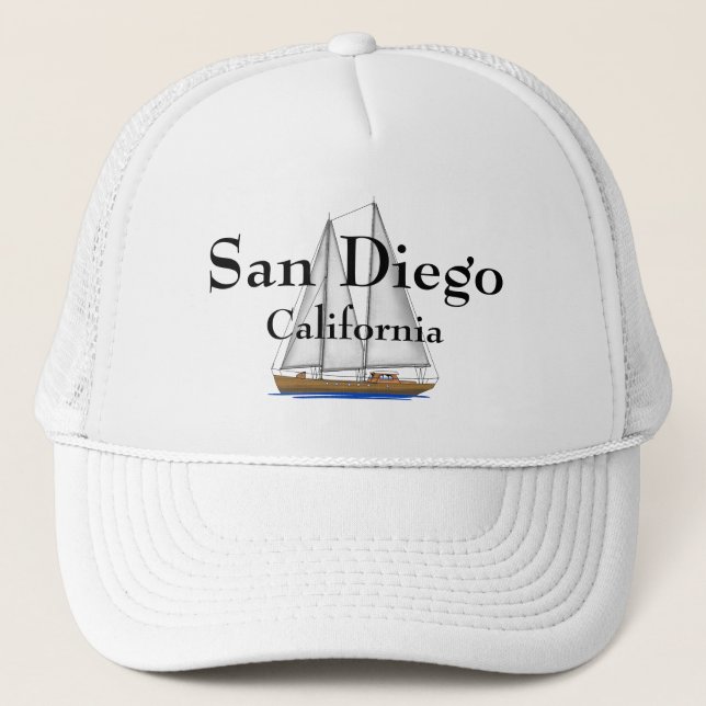San Diego California Trucker Hat (Front)