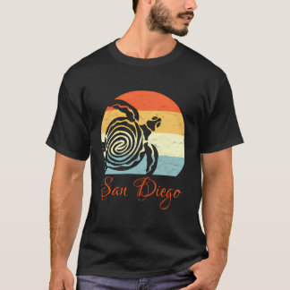 San Diego California Vintage Retro Sea Turtle T-Shirt