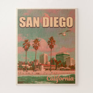 San Diego California Vintage Souvenirs 1950s Jigsaw Puzzle