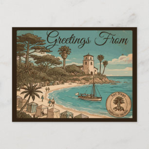 San Diego California Vintage Travel Souvenir Postcard