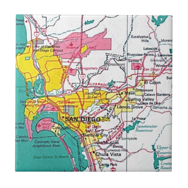 San Diego Ceramic Tile (Front)