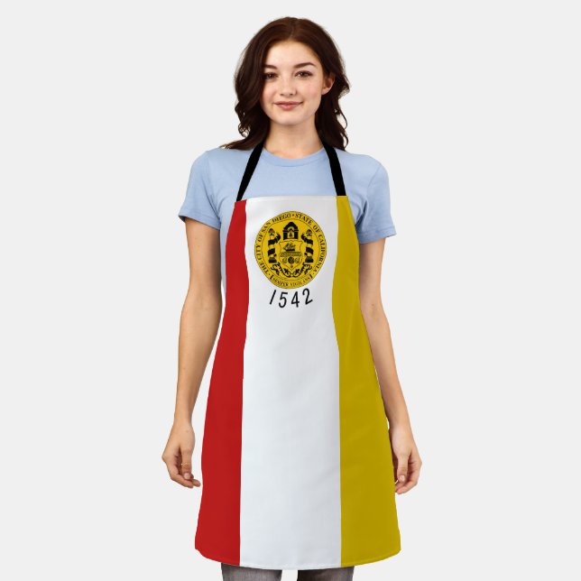 San Diego City flag Apron (Worn)