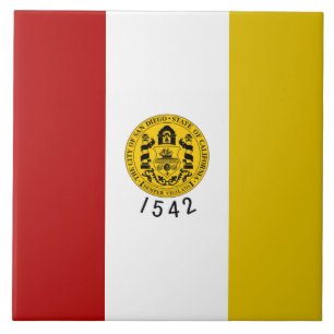 San Diego city flag Ceramic Tile