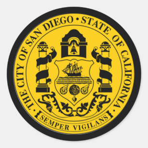 San Diego Classic Round Sticker