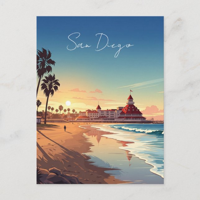 San Diego Coronado  Postcard (Front)