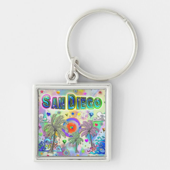 San Diego Deep Dream Keychain (Front)