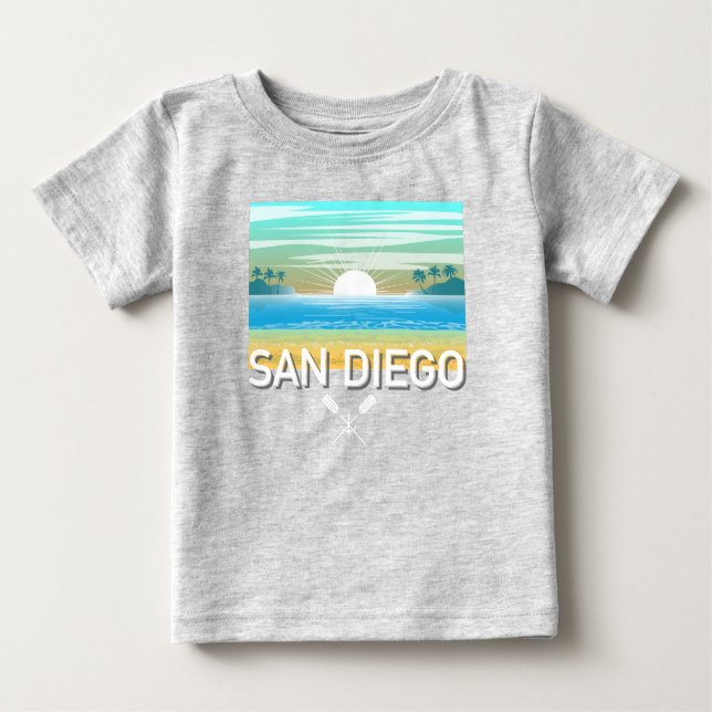 San Diego Design - Baby Fine Jersey T-Shirt (Front)