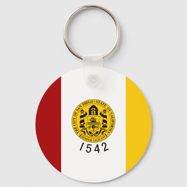 San Diego Flag Key Ring (Front)