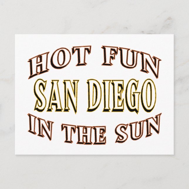 San Diego Fun Postcard (Front)