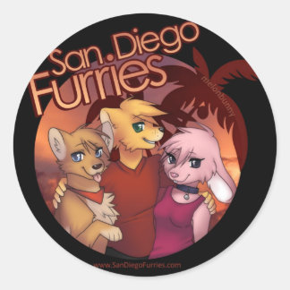 San Diego Furries Classic Round Sticker