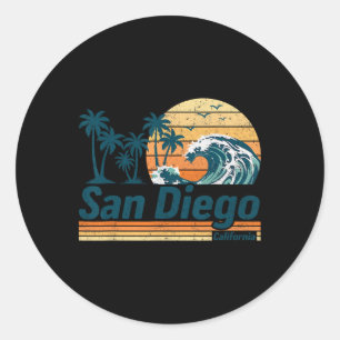 San Diego Group Matching Family Vacation Summer Classic Round Sticker