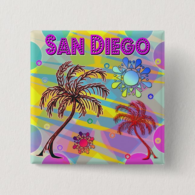 San Diego Happy and Hope Button (Front)