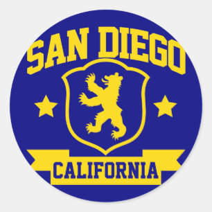 San Diego Heraldry Classic Round Sticker