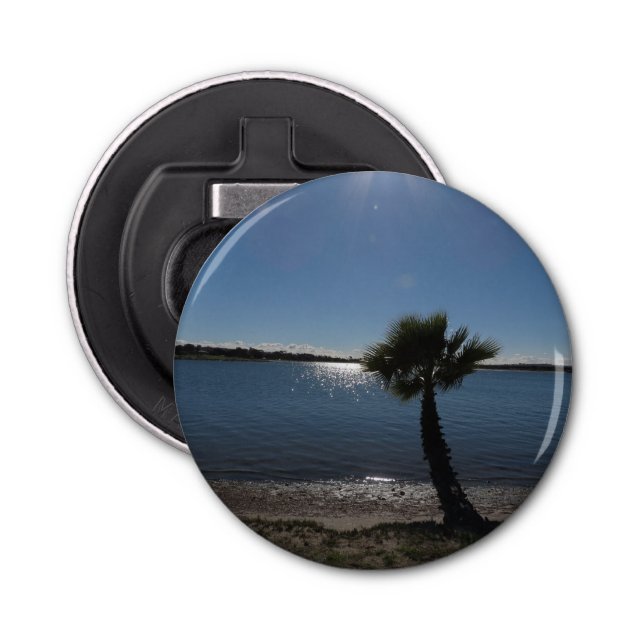 San Diego Palm Tree Badge Bottle Opener (Front)