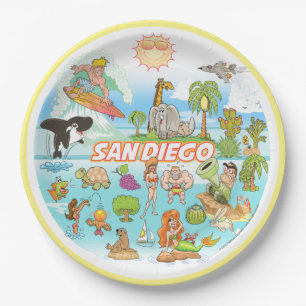 San Diego Paper Plate