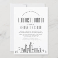 San Diego Rehearsal Dinner | Skyline Invitation