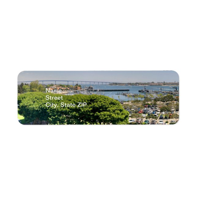 San Diego Return Address Label (Front)