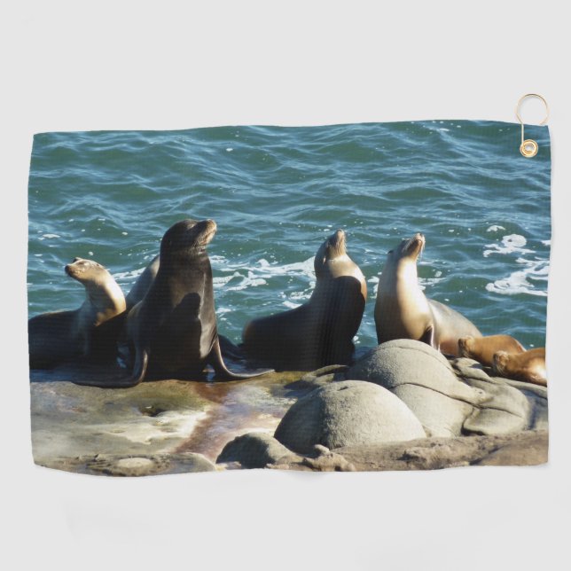 San Diego Sea Lions Golf Towel (Horizontal)