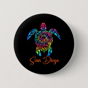 San Diego Sea Turtle Family Vacation Summer 2025 6 Cm Round Badge